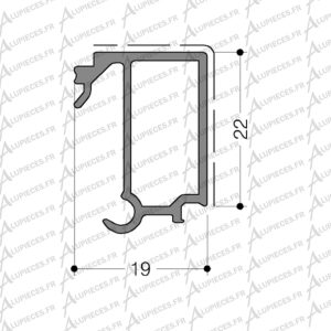 Parclose Aluminium 19_22mm Technal